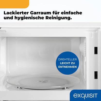 Exquisit MW 802 Mikrowelle 20 Liter 700 Watt - weiss