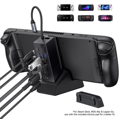 JSAUX 6-in-1 Dockingstation HB0609B mit 100W Ladegerät, 4K@120Hz HDMI