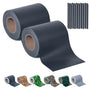 interGo Sichtschutzstreifen PVC 35 m x 19 cm für Doppelstabmatten – blickdichte Zaunfolie