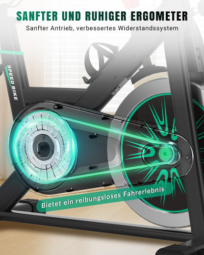 DMASUN Heimtrainer Fahrrad Ergometer – leise & Tablet-Halter
