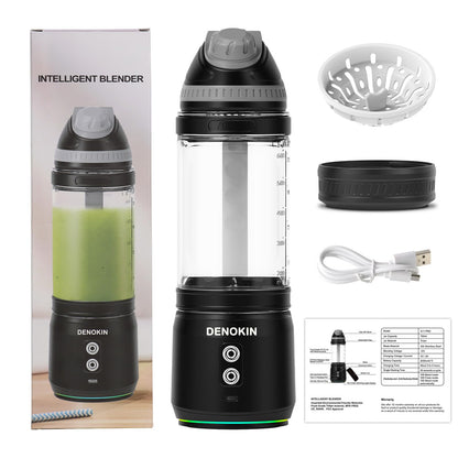 DENOKIN Tragbarer Mixer A8, 700 ml Mini-Standmixer mit Akku