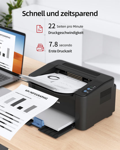 PANTUM P2502W Laserdrucker – Schwarz Weiss und WLAN