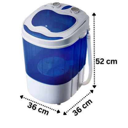 Steinborg Mini Waschmaschine mit Schleuder Reisewaschmaschine 3 KG
