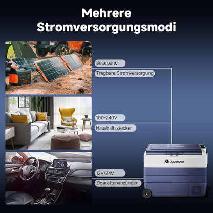 AAOBOSI Kompressor Kühlbox 60 L Dual Zone mit App-Steuerung