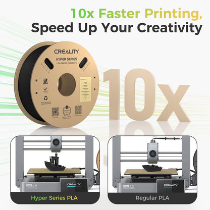 Creality Hyper PLA Filament Schwarz 1kg 1.75mm High-Speed-3D-Druck