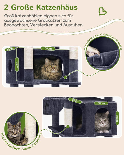 Globlazer S74 Kratzbaum für grosse Katzen – 188 cm, Dunkelgrau