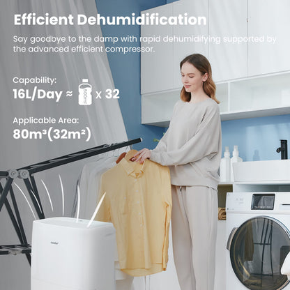 Comfee MDDF-16DEN7-WF Luftentfeuchter – 16L, Weiss