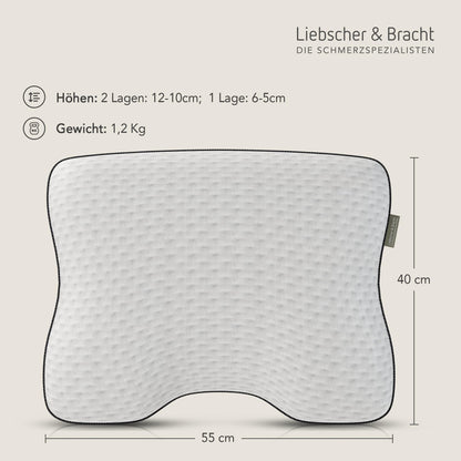Liebscher & Bracht Orthopädisches Nackenkissen 40x55cm – Duo-Härte