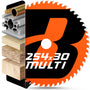 BAUBECK Sägeblatt 254x30 Multi Material Feinschnitt Kreissägeblatt mit 80 Zähnen