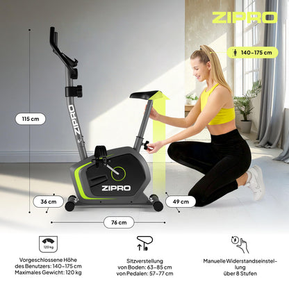 Zipro Heimtrainer Drift - Ergometer Fitnessbike