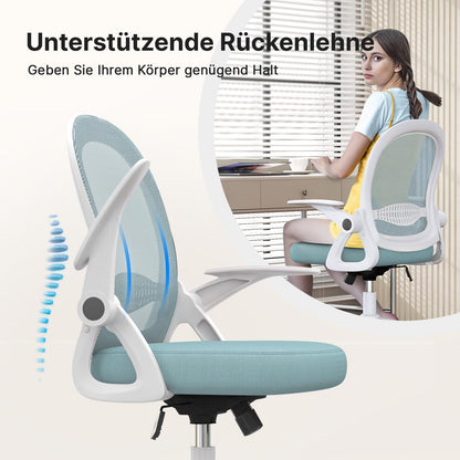 naspaluro Ergonomischer Bürostuhl Netzbespannung - Blau
