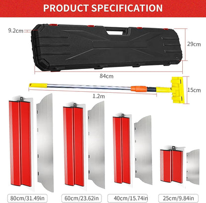 Yabingbos Flächenspachtel Set Edelstahl – 0.38mm & 0.5mm 4er