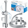 Uvish Bidet Handbrause Aufsatz mit Druckregelung - Chrom
