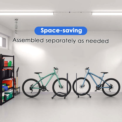 TLGREEN Fahrrad Bodenständer Set – 3 Stück, Schwarz, für bis 80mm Reifen