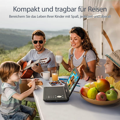 YOTON YD105 Tragbarer DVD-Player 12,5 Zoll mit HD-Drehbildschirm