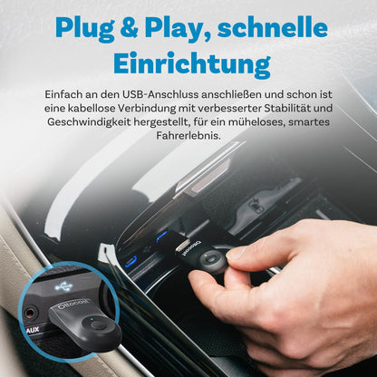 OTTOCAST Mini Wireless Adapter - CarPlay Android Auto 2025