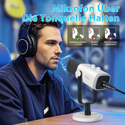 FIFINE MI13 Dynamisches Mikrofon USB/XLR für Streaming Podcast Gaming