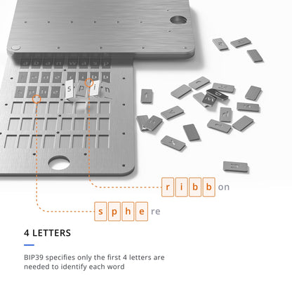 KEYSTONE Tablet Plus Crypto Seed Storage – Metall Wallet 24 Wörter