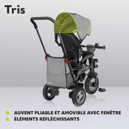 Lionelo Tris 2in1 Dreirad Buggy faltbar – Sitz 180° drehbar