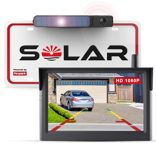 Foxpark Solar 3 kabellose Rückfahrkamera Set mit 5" Monitor, 1080P
