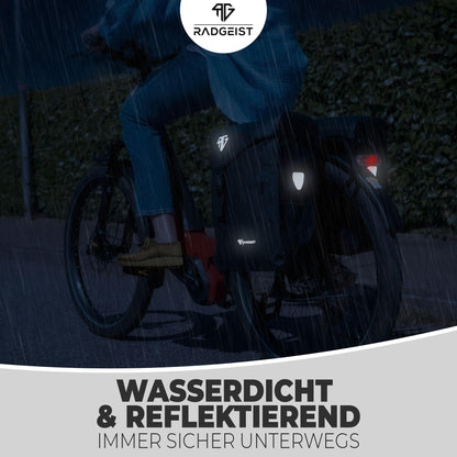 RADGEIST Gepäckträgertasche doppelt 50 Liter wasserdicht