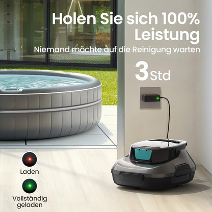 AIPER Scuba SE Poolroboter kabellos, Akku-Poolsauger bis 80 m²