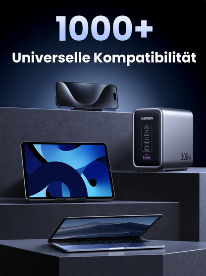 UGREEN Nexode 300W USB C Ladegerät 5 Ports GaN PD 3.1