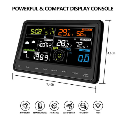 Ecowitt WS2910 Wetterstation – WLAN, 7-in-1, Farbdisplay