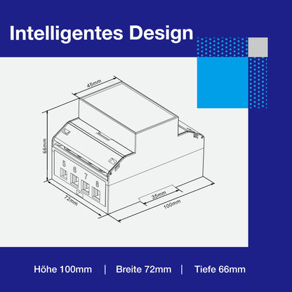Eastron SDM630Modbus-V3 Drehstromzähler digital Hutschiene - RS485