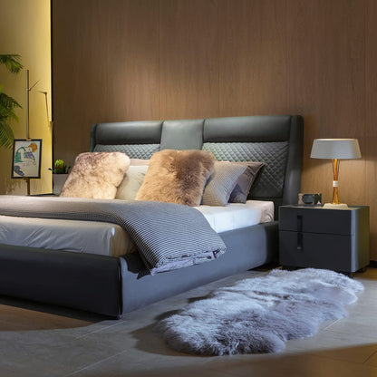 MYLUNE HOME Lammfell Teppich – Echt gross 170x60cm Grau