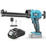 Seesii Akku-Kartuschenpresse CG110P, 18 V, für 300-ml-Kartuschen – kabellose Silikonpistole zum Verfugen