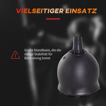 HOMCOM Standboxsack 165cm Erwachsene – Heavy Duty, Schwarz