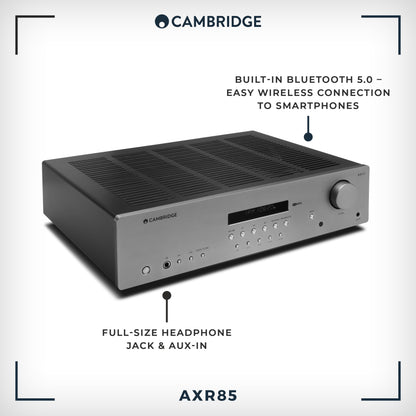 Cambridge Audio AXR85 85W Stereoreceiver - Lunar Grey