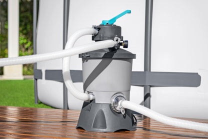Bestway 58515-7 Sandfilterpumpe 3.596 l/h für Pools, Grau