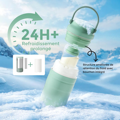 Momcozy Muttermilchkühler CM02 tragbar, 24 h eisfreie Kühlung, 350 ml
