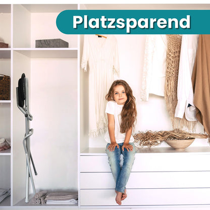 ELONEO Sitz-Stehhilfe mit Bügel höhenverstellbar - Silber