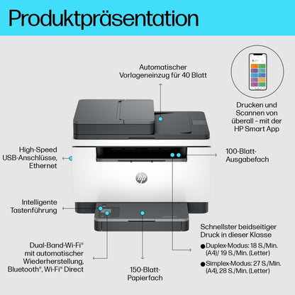 HP LaserJet MFP M235sdw Multifunktions-Laserdrucker Schwarzweiss