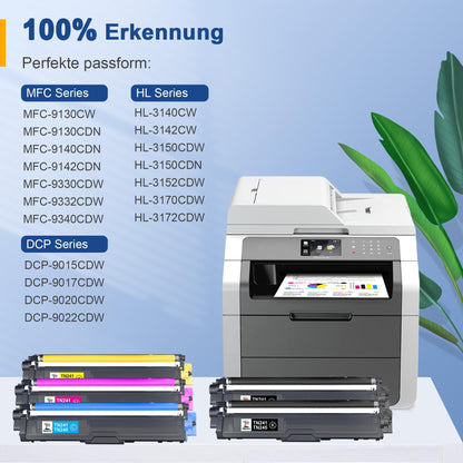 Palmtree TN241 TN245 Toner kompatibel für Brother, 5er-Pack