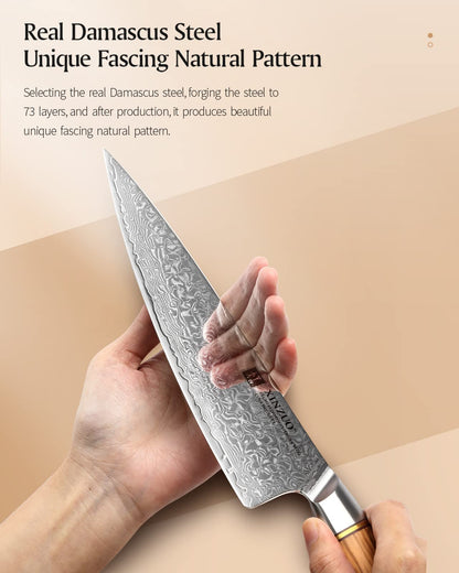 XINZUO 21.2cm Damast Kochmesser Gyuto - Lan Series
