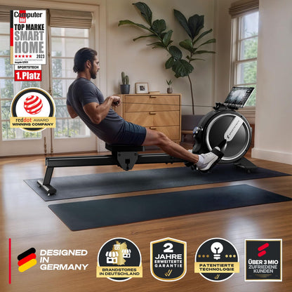 Sportstech PROwer Rudergerät – 32 Stufen Magnetwiderstand