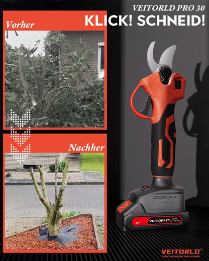 Makita-kompatible Elektrische Akku Astschere Profi Bürstenlos 30MM