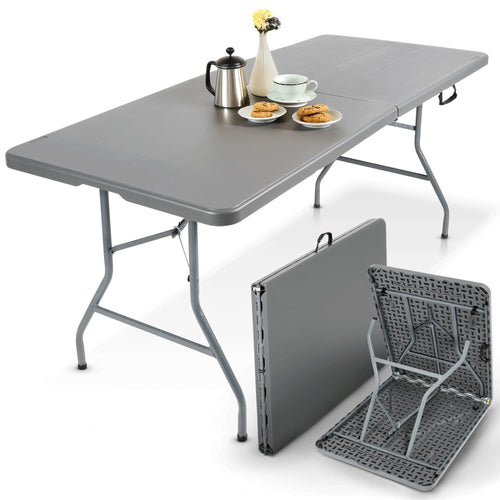 Arebos Buffettisch Klapptisch – 182x74cm Anthrazit wetterfest