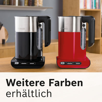 Bosch TWK8611P kabelloser Wasserkocher weiss mit Temperaturwahl