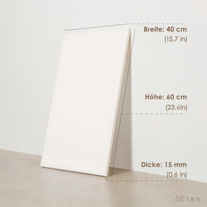 Elan Keilrahmen Leinwand 40x60 cm, 6er Set, 100% Baumwolle, 280 g/m²