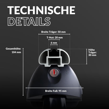 Owen 3.0 Dachträger Universal 120cm - Bündige Reling