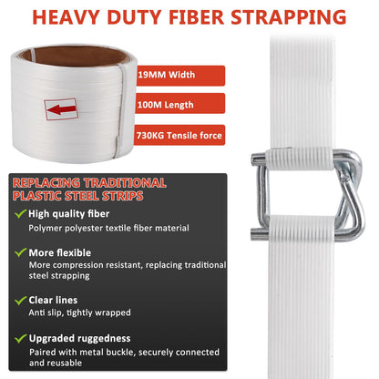 BAOSHISHAN Manuelles Umreifungsgerät Set 13-19mm – Komplettset