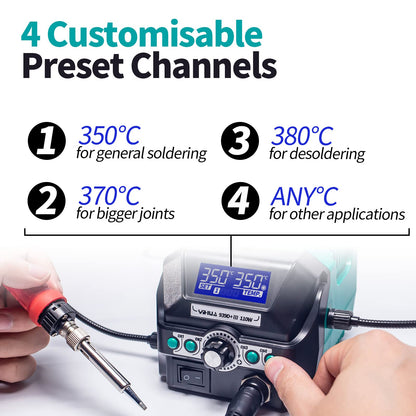 YIHUA 939D+ III EVO Digitale Löt- & Entlötstation 110W