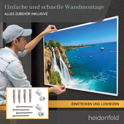 Heidenfeld HF-HP105 Infrarotheizung - 1000W Bergsee