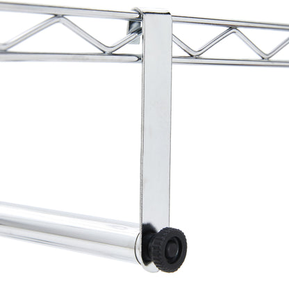 Amazon Basics Doppel-Kleiderständer mit Rollen, 181 kg, Chrom