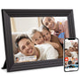 Luakug Digitaler Bilderrahmen WLAN 10,1 Zoll 32 GB IPS Touchscreen zur Wiedergabe von Fotos und Videos